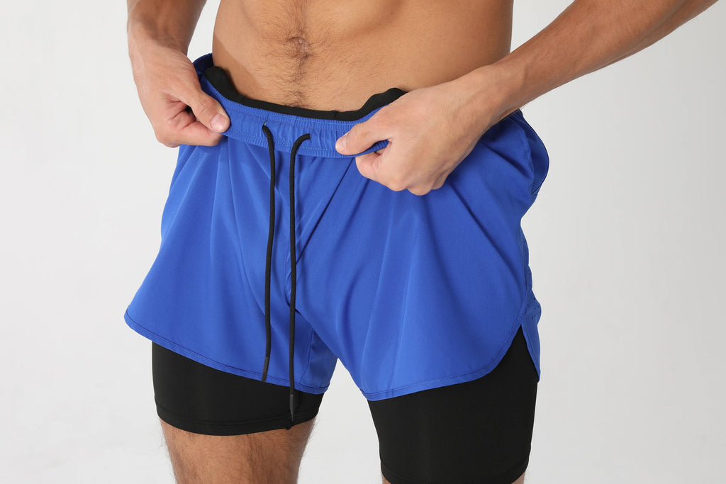 Gym Shorts Men Running Shorts with Liner Pockets Towel Loop Quick Dry Lightweight Workout Men's Breathable Athletic Sport Shorts