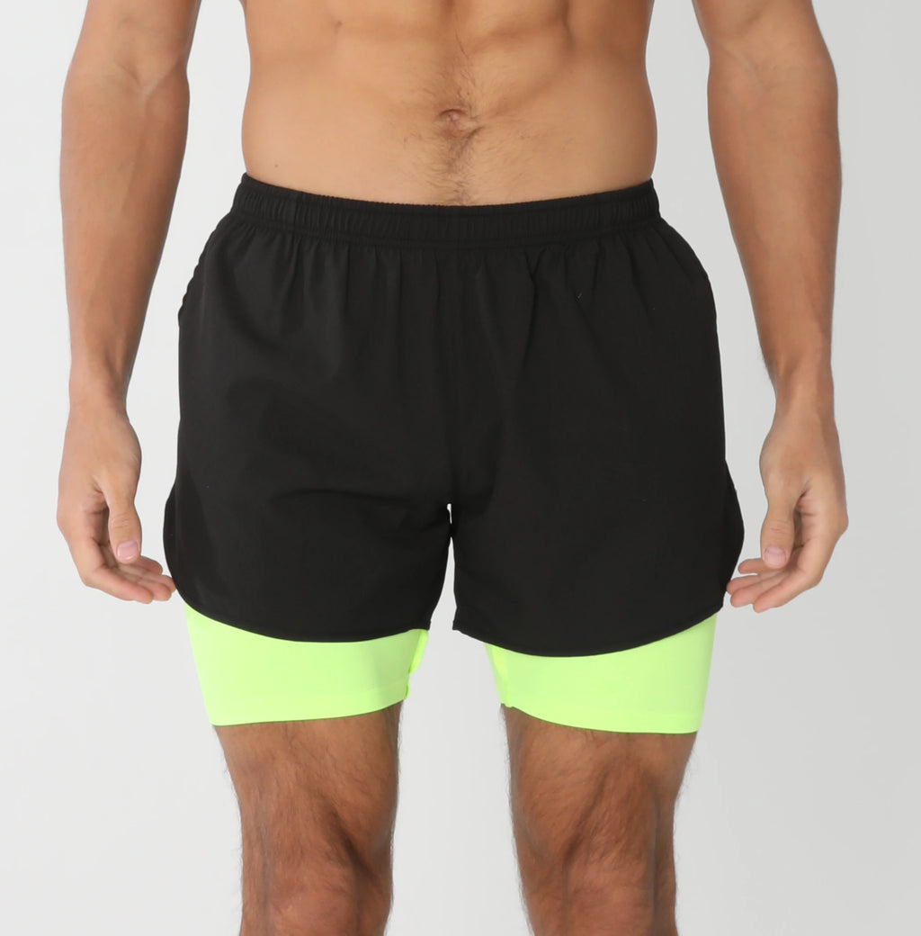 Gym Shorts Men Running Shorts with Liner Pockets Towel Loop Quick Dry Lightweight Workout Men's Breathable Athletic Sport Shorts