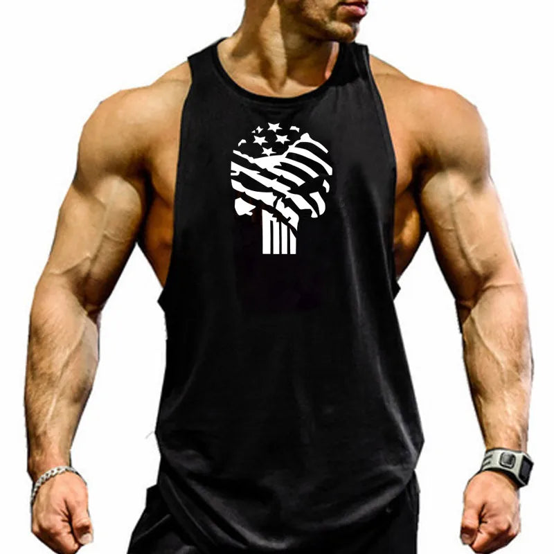 Gym T-shirts Suspenders Man Stringer Fitness Shirt Bodybuilding Shirt Men Top for Fitness Vests Men's Vest Sleeveless Sweatshirt