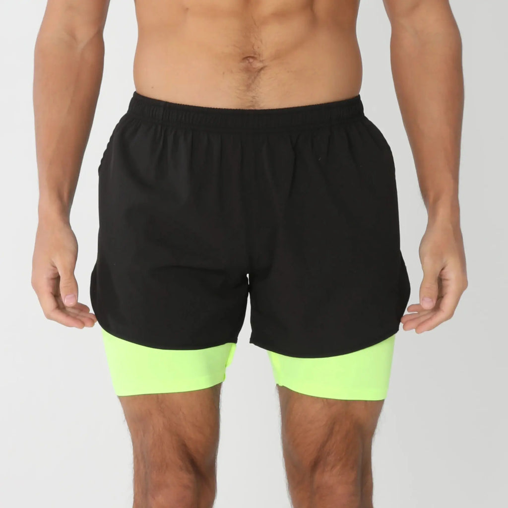 Gym Shorts Men Running Shorts with Liner Pockets Towel Loop Quick Dry Lightweight Workout Men's Breathable Athletic Sport Shorts